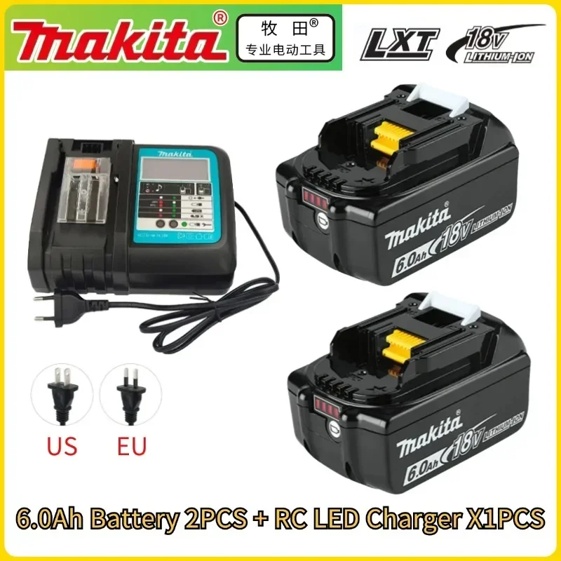 Genuine 6.0Ah Makita 18V Battery Power Tools Li-ion Replacement LXT BL1850 BL1840 for 18 V Screwdriver with BMS TPCELL 18V