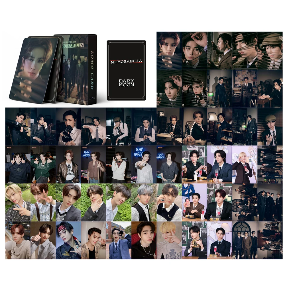 2024 New 55Pcs/Box Kpop MEMORABILIA Solo Photocards Lomo Cards Photo Card for Fans Collection