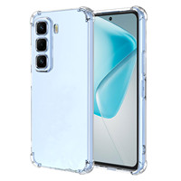 Four-Corners Shockproof TPU Case for Infinix Hot 60 4G 60i 60 Pro Pro+ Protective Cover Transparent Frame Fundas Coque