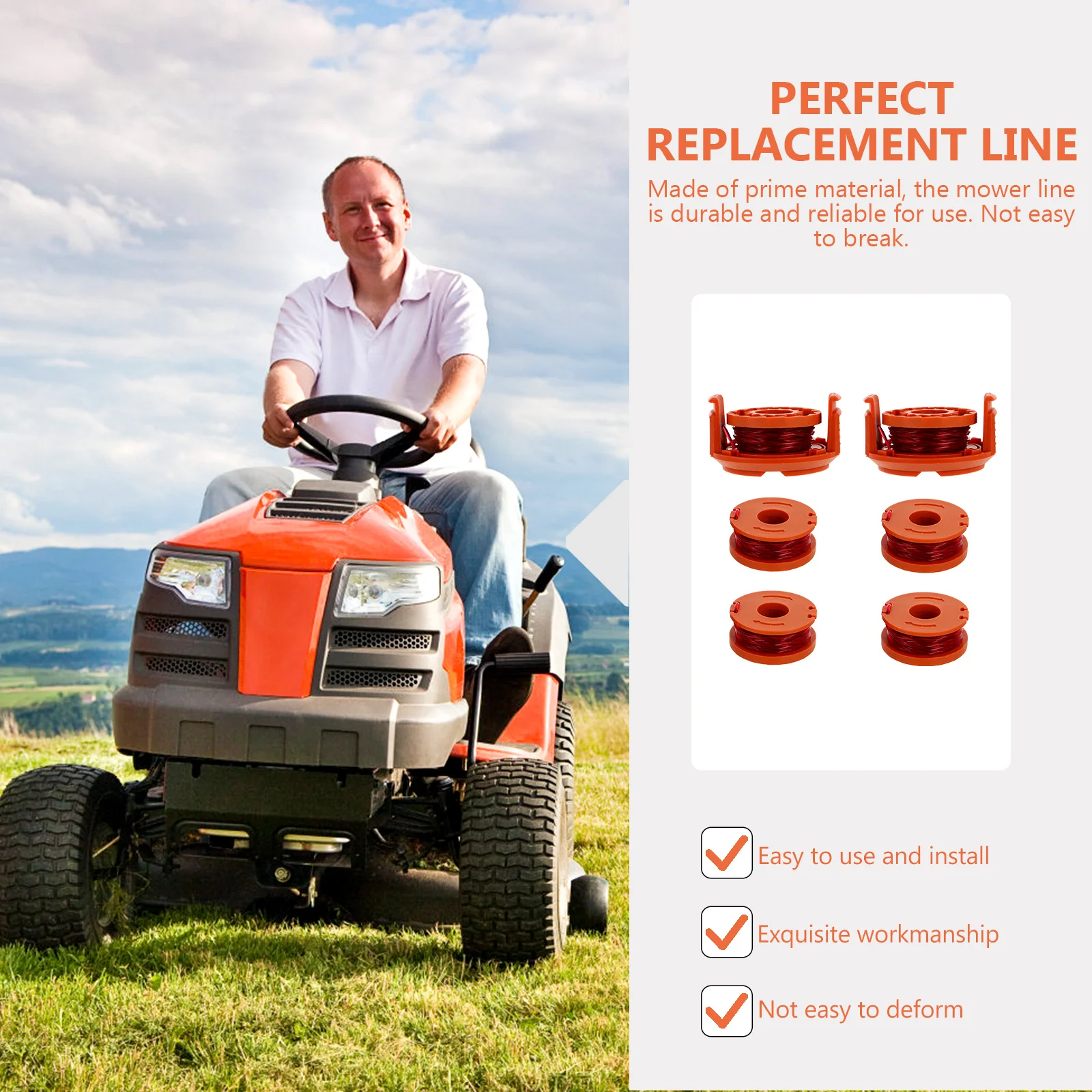 

Nylon Mower Rope Accessories Spare Spool Lawn Cord Trim Wire Parts Durable Trimmer Line Weed Mower String Garden Trimmer Line