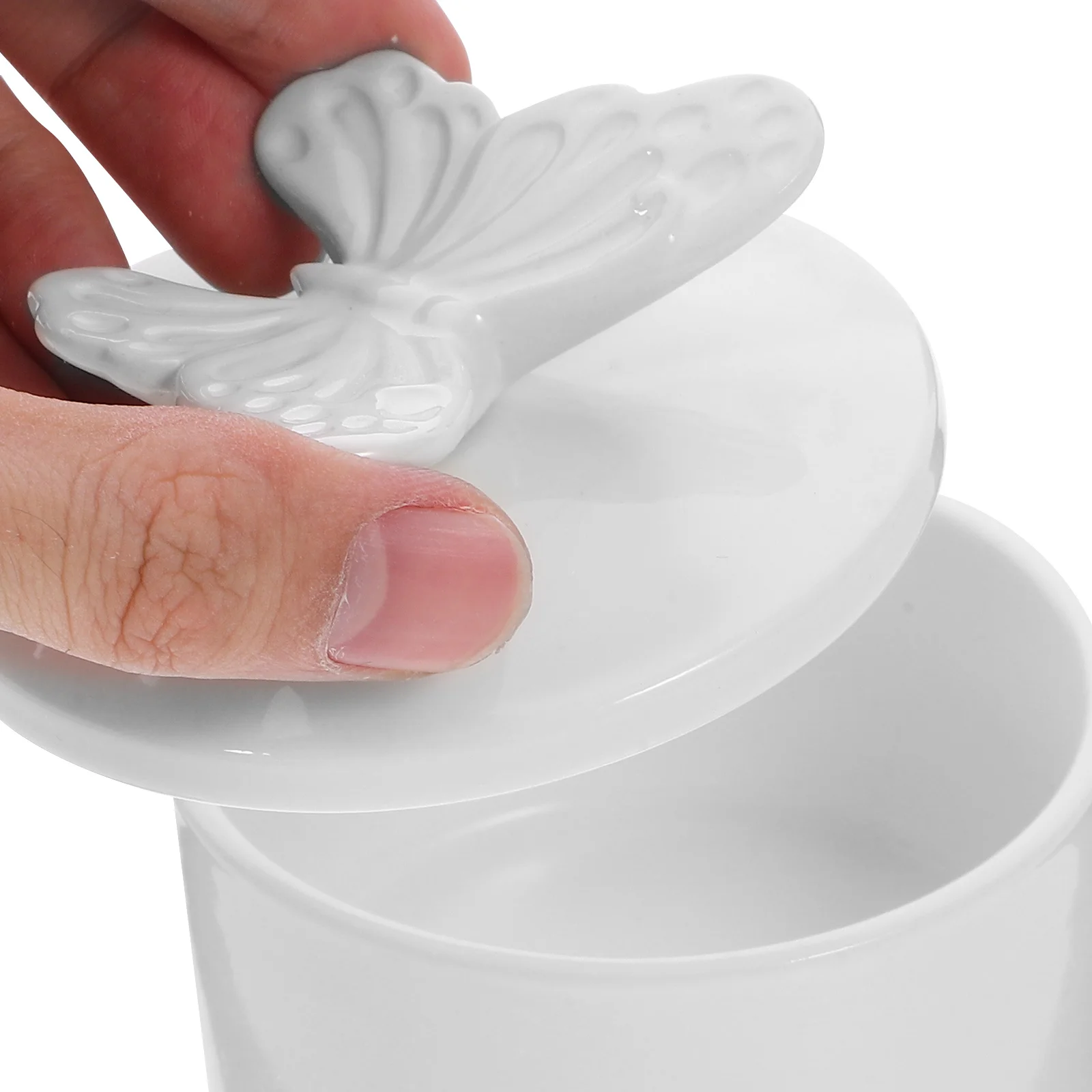 

Керамическая коробка для хранения ювелирных изделий с крышкой, простой держатель-органайзер для настольных украшений и домашнего декора, подарочная коробка на день Святого Валентина