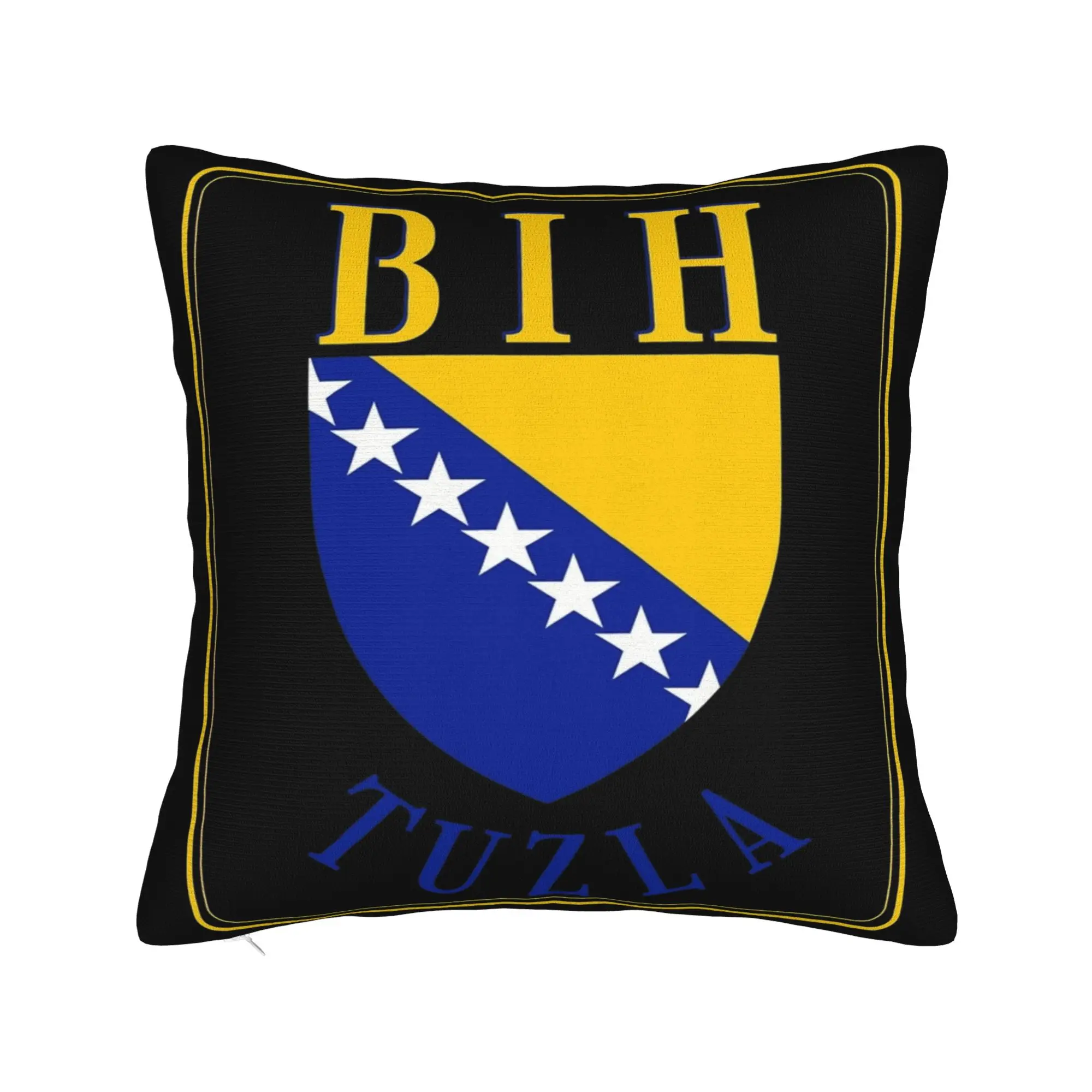 Decorative Pillowcases Bosnia and Herzegovina Flag Merchandise Seat  Pillow Case Cover Zipper Multiple Sizes