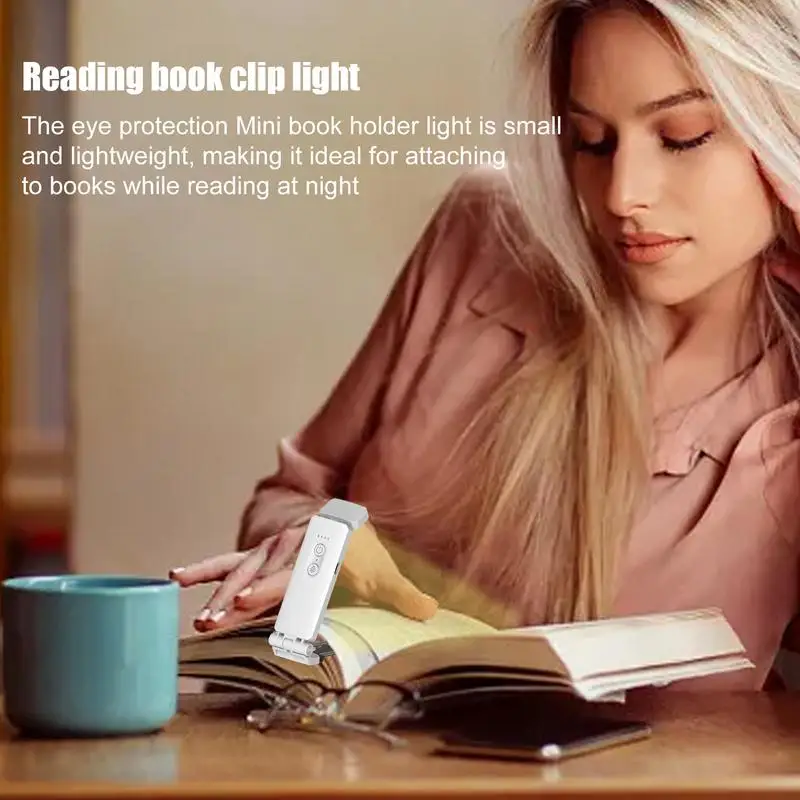 Reading Book Clip Light LED Reading Book Clip Desk Lamp 500mah Rechargeable Reading Wall-Mounted Light For Bedside Dormitory