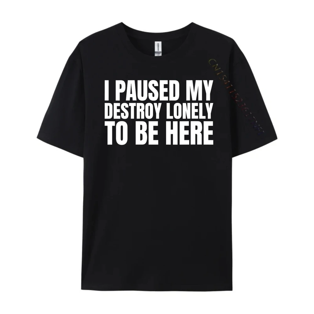 لقد أوقفت تدميرتي وحيدا ليكون هنا قميص كما قول Harajuku الكلاسيكية تي شيرت الرجال الملابس عيد القديس باتريك #2