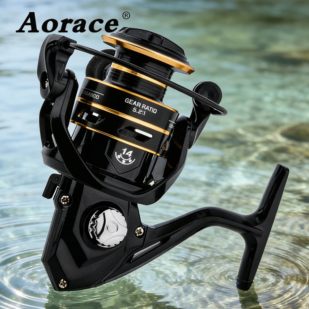 Carrete de pesca Aorace CNC – 26LB de arrastre para agua dulce y salada