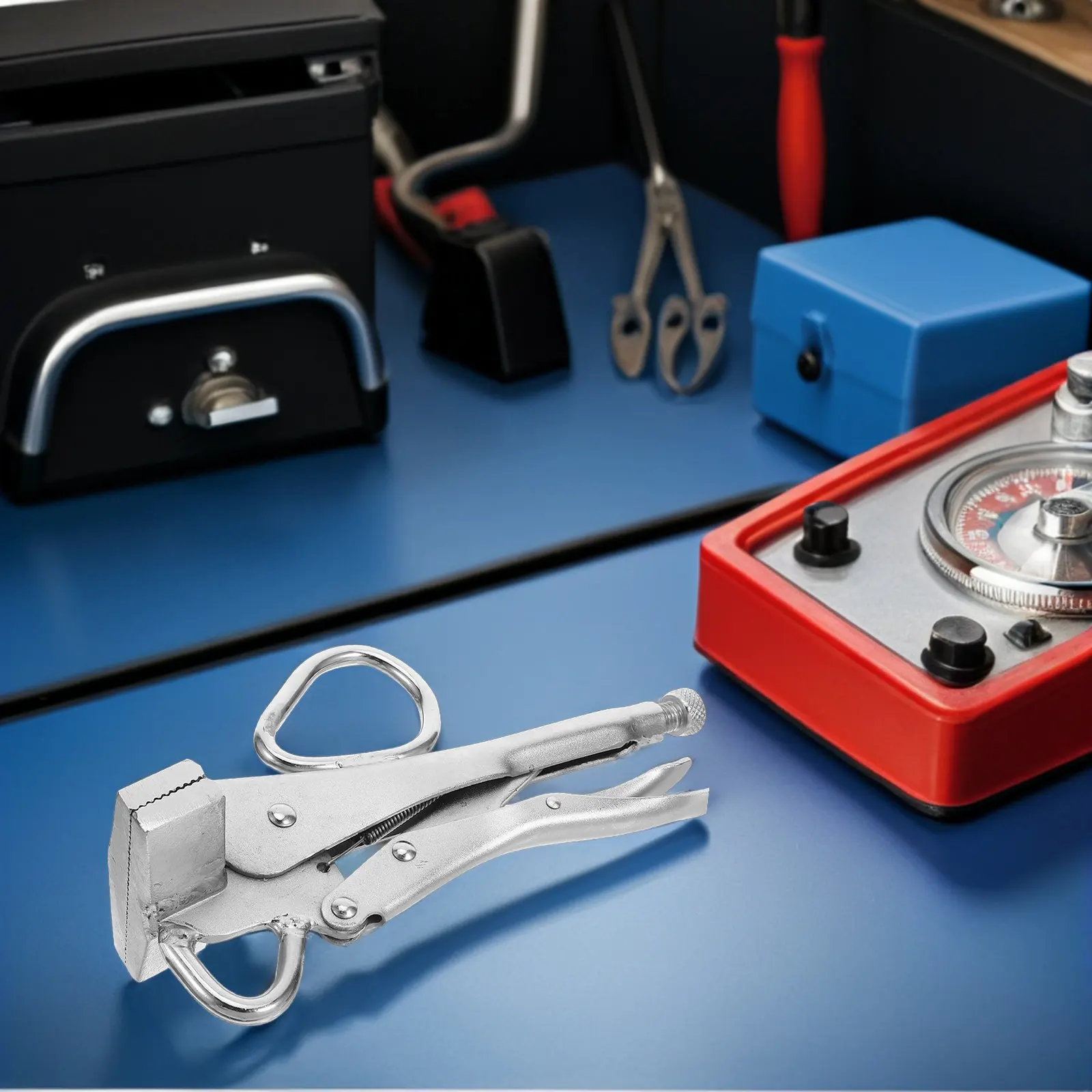 

Зажим для вытягивания листового металла, сверхмощный стальной инструмент для вытягивания кузовов автомобилей, регулируемые фиксирующие клещи с широкими плоскими губками для сварки