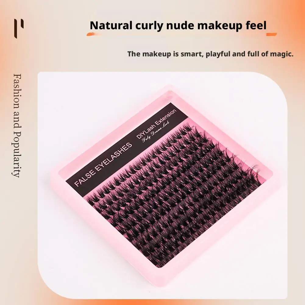 Messy false eyelashes natural Fluffy Thick Lashes Clusters Individual Lashes Extensions DIY False Eyelashes Makeup tool