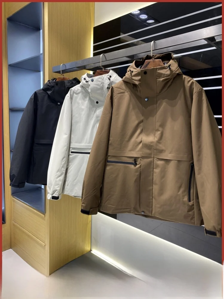 

Detachable Inner 90 Du down Winter Men's Windproof Waterproof Warm Tee-in-One down Jaet Outdoor Casual Sle