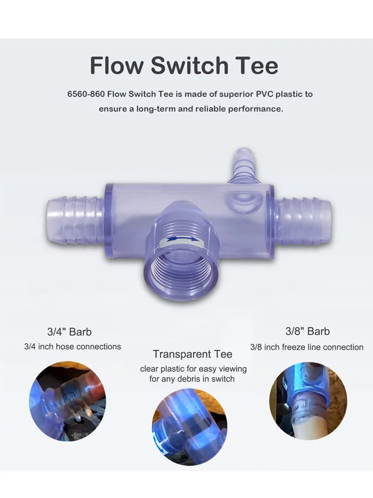 2560-040 Flow Switch Replacement Part Kit for Sundance Spas and Jacuzzi Hot Tub, Complete Assembly Flow Switch Replaces