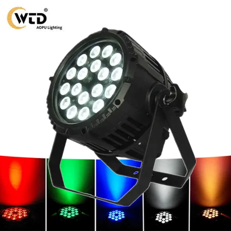 

AOPU Outdoor 18x15w RGBWA 5in1 Led Spotlight Zoom Led Par Light for Disco Stage Lighting