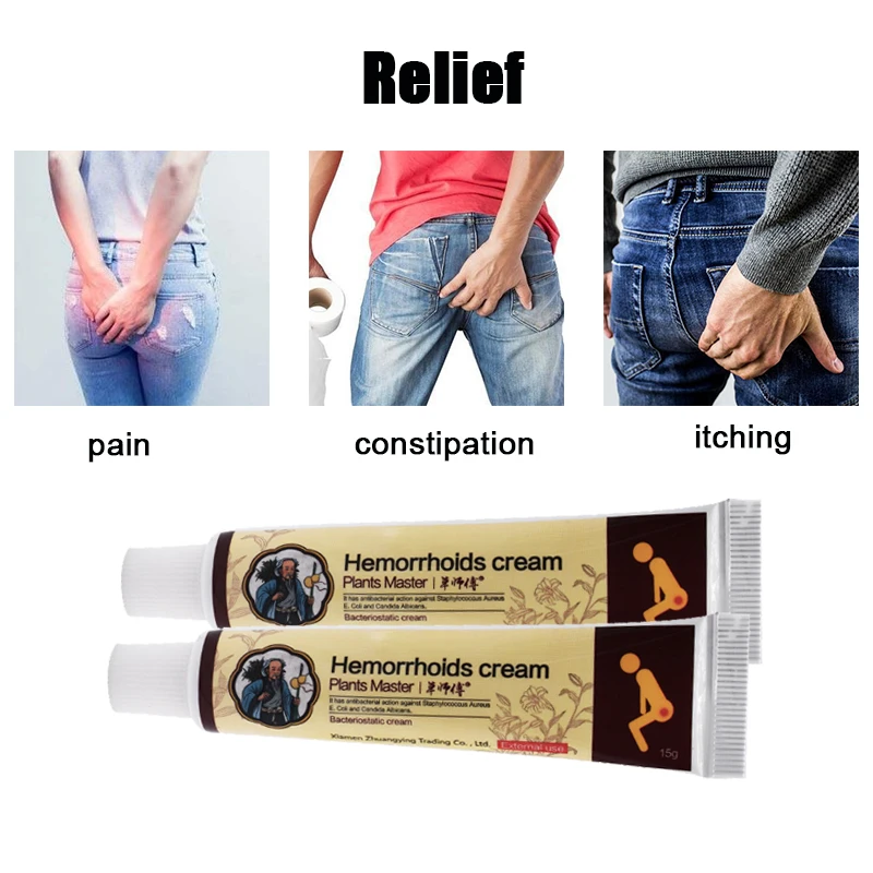 ZB Huatuo Hemorrhoids Ointment  Treatment Internal Piles External Anal Fissure Cream Relieve Anal Pain Chinese Medicine