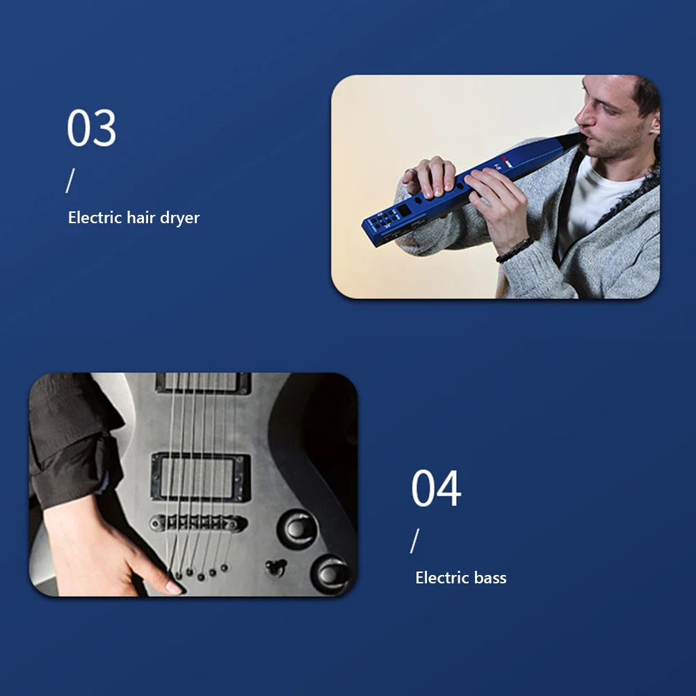 2.4GHz Electric Guitar Wireless Pickup USB Rechargeable Wireless Transmitter Receiver Set Max 30M Transmission for Guitar Bass