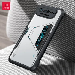 Xundd Protective Case For ASUS ROG Phone 6 7 Pro Phone 6D Ultimate Case,Acrylic&TPU Airbags Shockproof Shell,Back Transparent