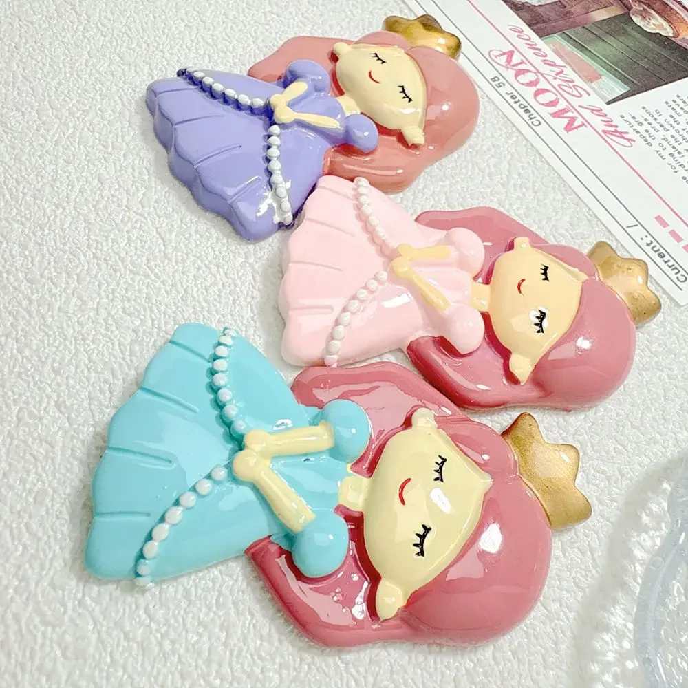 Big Cartoon Resin Princess Flatback Charms for DIY  Fridge Magnet Home Decoration Phone Case Craft Cabochon Embellishment Gift