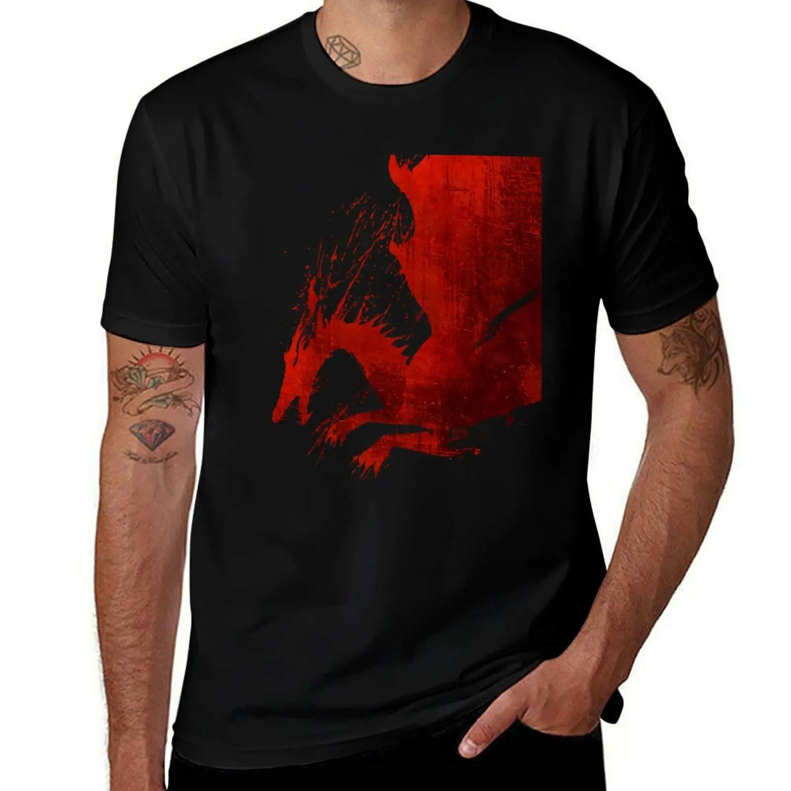 

Dragon Age Origins: Blood Dragon V2 T-Shirt oversized summer 2025 Aesthetic clothing outfits for men
