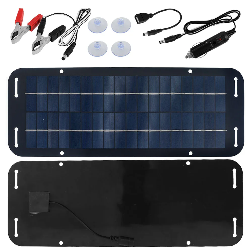 5V-12V Polycrystalline Silicon Solar Panel Kit Outdoor Waterproof Phone Solar Charger Kit With Car Charger