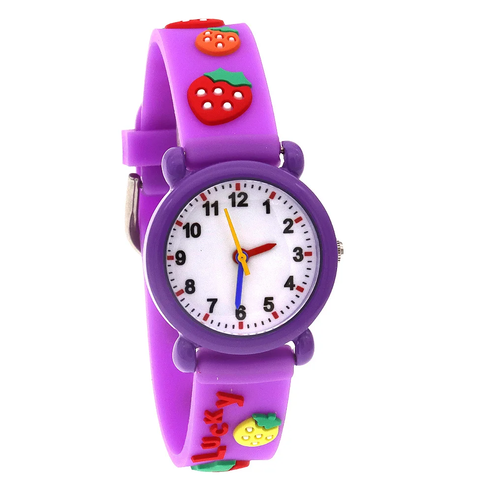 Montre-bracelet en silicone étanche pour filles et garçons, montre-bracelet pour enfants, cadeaux de fête, montres à quartz pour bébé