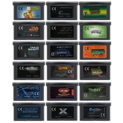 

GBA Game Cartridge 32-Bit Video Game Console Card Sta Wars SPID MAN Ultimate Alliance Ninja Turtle Series for GBA NDS