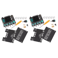 2 PCS ZK-MT21 2.1 Channel Bluetooth 5.0 Subwoofer Amplifier Board Black Plastic Audio Stereo Amplifier Board Bass AMP AUX