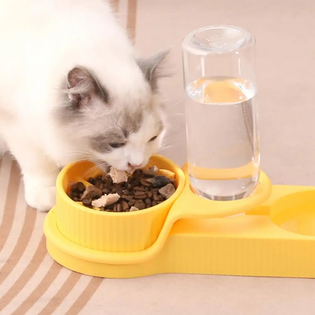 Leak-proof Pet Water Dispenser Automatic Pet Feeder Water Dispenser Double Bowl Stand for Cats Dogs Rabbits Guinea Pigs for Pet