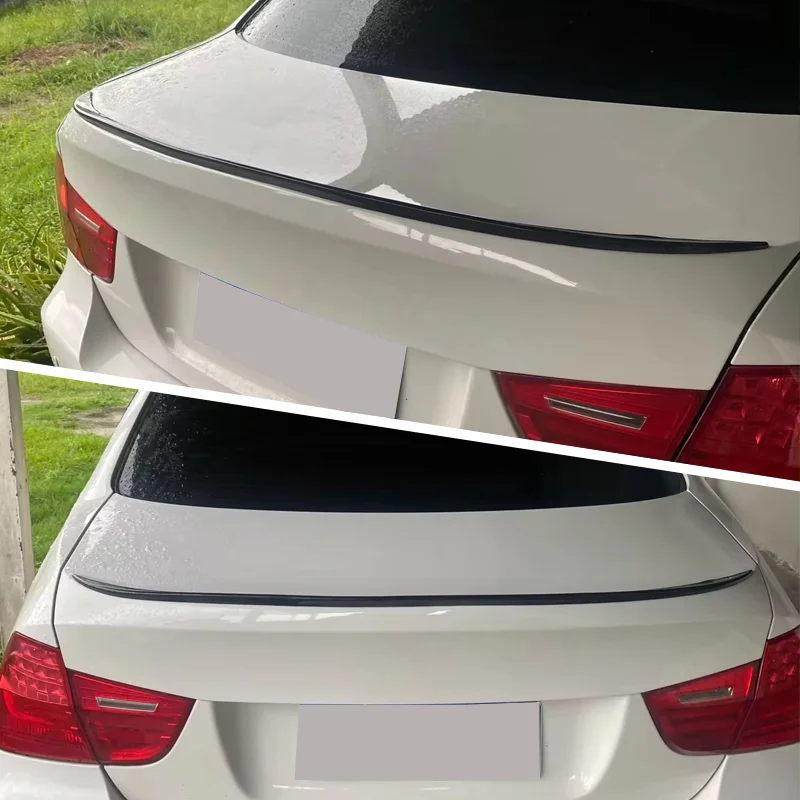 Car Rear Trunk Spoiler Wing For BMW Accessories 3-Series G20 330i M340i G80 M3 2019-2024 M Sport Black Soft Plastic