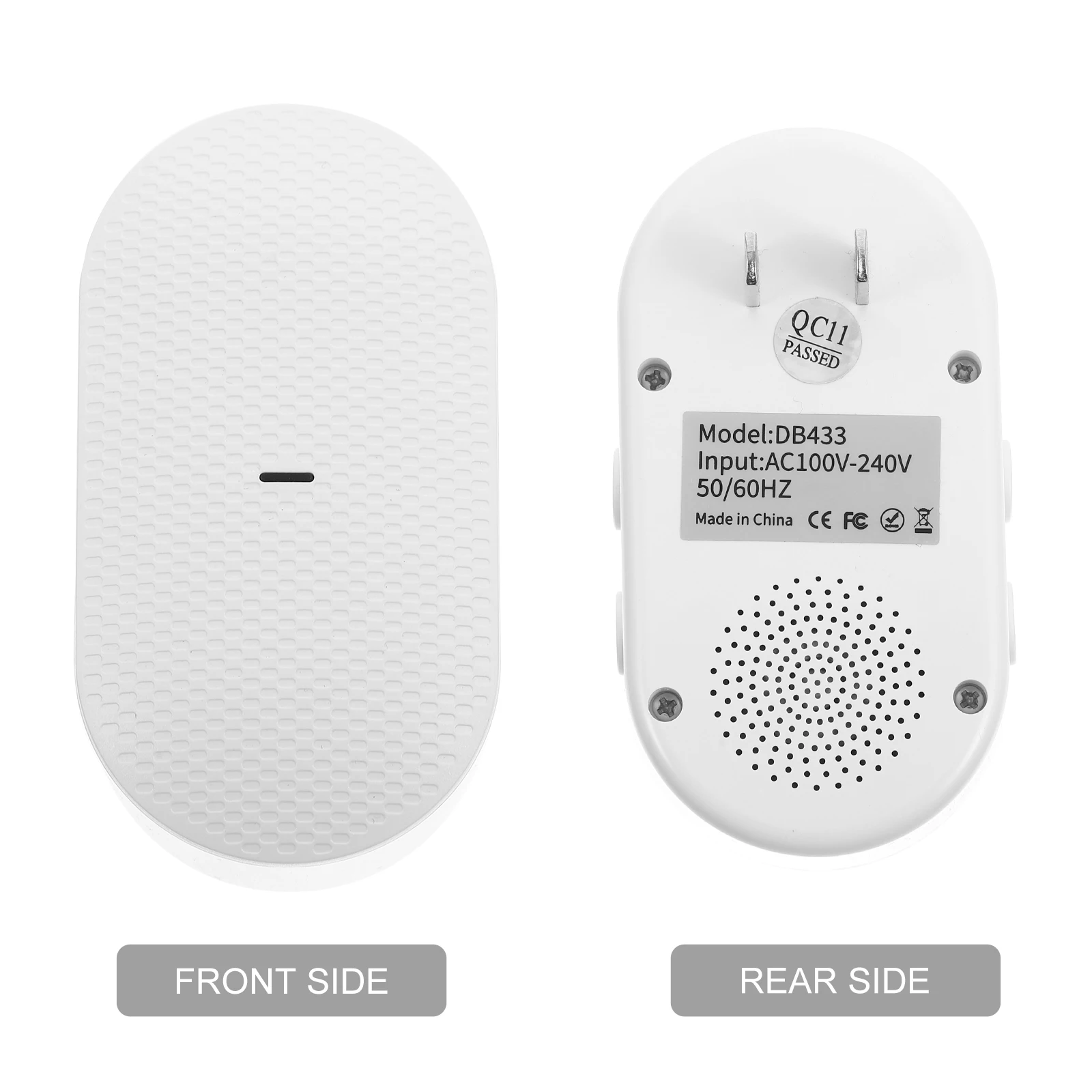 

Wireless Doorbell Receiver Simple Doorbells Cordless Ringer Indoor Chime Bell Plug in Bells Low Power Weather Resistant Easy