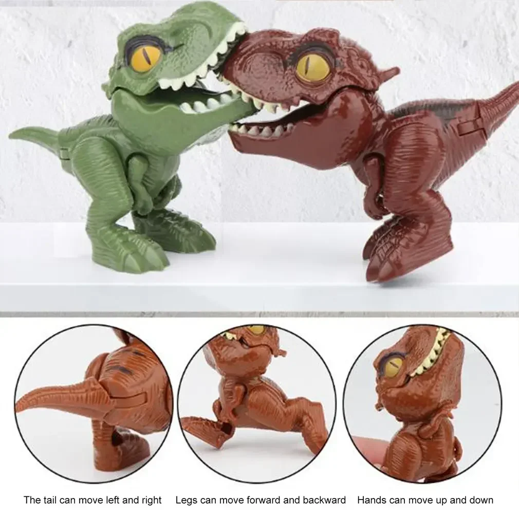 Dedo Dinosaur Anime Action Figures Brinquedos, Ovos engraçados de Dino, Brinquedos Tricky Criativos, Modelo de Tiranossauro