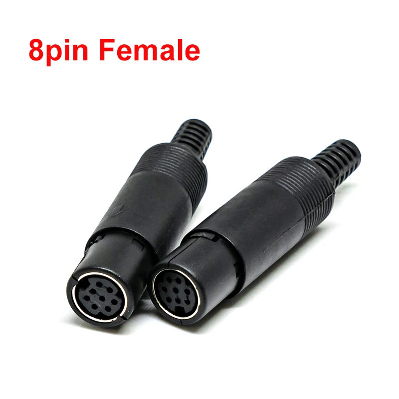 2PCS Mini DIN Stecker 3/4/5/6/7/8 PIN Chassis Kabel Montieren Männlich Weiblich Buchse 3-8Pin Schweißen Draht S Terminal Mini PS2 Stecker – Detail 5