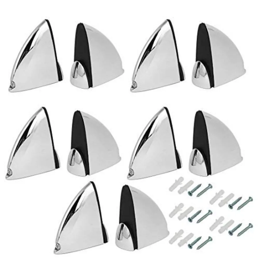 Glass Clamp Bright Surface Adjustable Shelf Clip Clamp Support Bracket Used in Office and Living Room - 10pcs