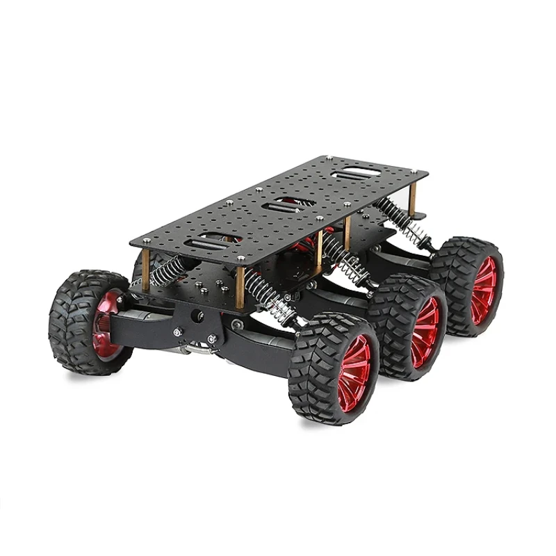 6WD Robot Car Chassis Shock Absorption Off Road Climbing Search And Rescue Platform