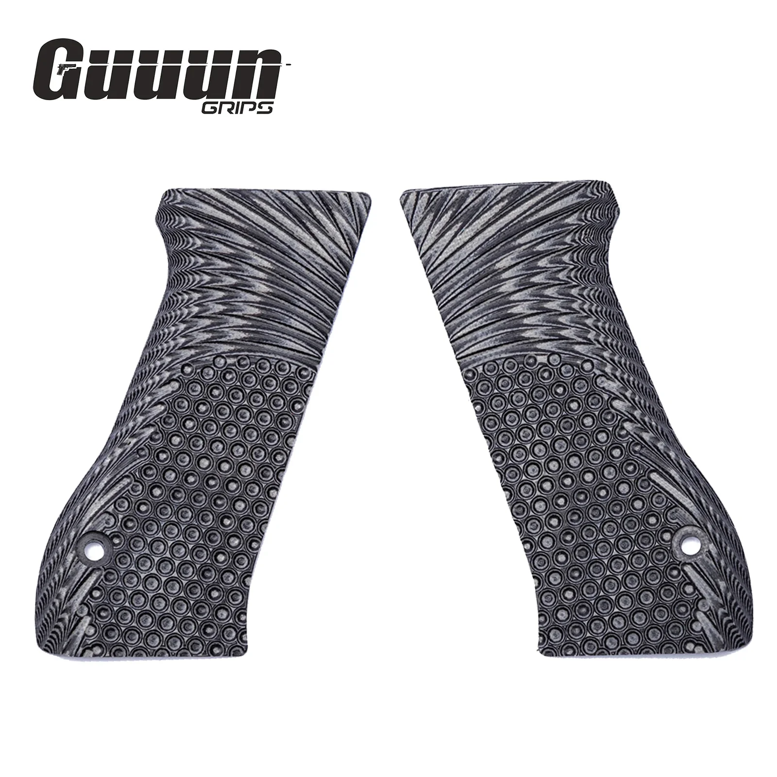 Guuun G10 Grips For Jericho 941 F9 OPS Eagle Wing Texture - 5 Color Options