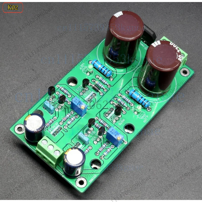 Ultra-Low Noise Precision Parallel Voltage Regulator Board, Adjustable ±12V to ±70V Power Supply Module