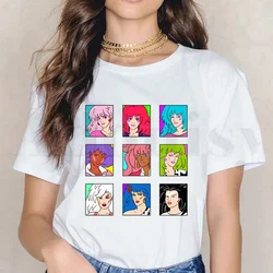 Jem And The Holograms Fashion Hipster Rock Hip Hop Short Sleeve Female Tops Tees Harajuku  VintageT Shirts Women's T-shirt