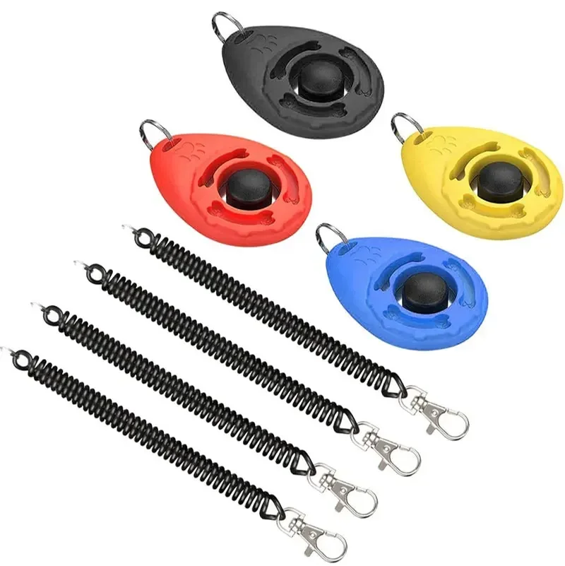 Haustier-Trainingsklicker mit Handschlaufe, Einstellbares Ton-Trainingsgerät für Hunde, Katzen, Vögel, Pferde, Tragbares Schlüsselanhänger-Design – Detail 6