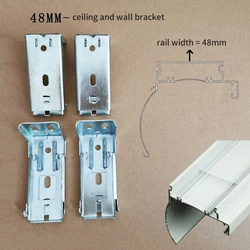 2PCS 48mm Installation Ceiling and Wall Bracket for Zebra Blinds Roller Blinds Mounting