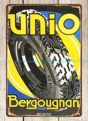 Unio Ballon Tires metal tin sign nostalgic  metal advertising wall art