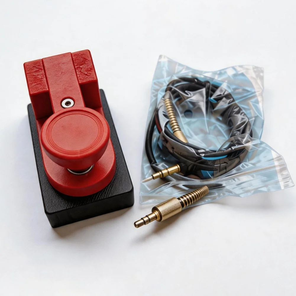 1PC Portable For Morse Code Key With Adjustable Contact Gap And Non-Slip Base Outdoor Use Measurement Analysis Instruments