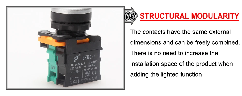 Hunst 22 mm hochwertiger Druckknopfschalter mit Silberkontakt, für Lasermarkierungsmaschinen und CO2-Laserschneid- und Graviermaschinen. – Detail 4