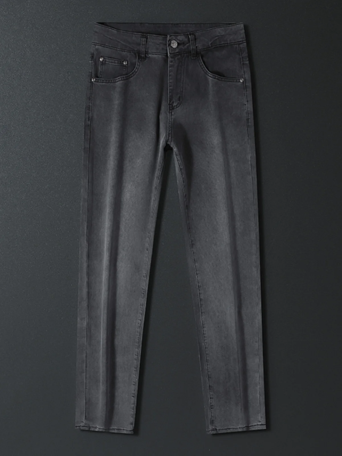 

Легкие люксовые европейские товары: мужские джинсы Slim Fit, удобные, дышащие, повседневные длинные брюки из хлопка с эластаном.