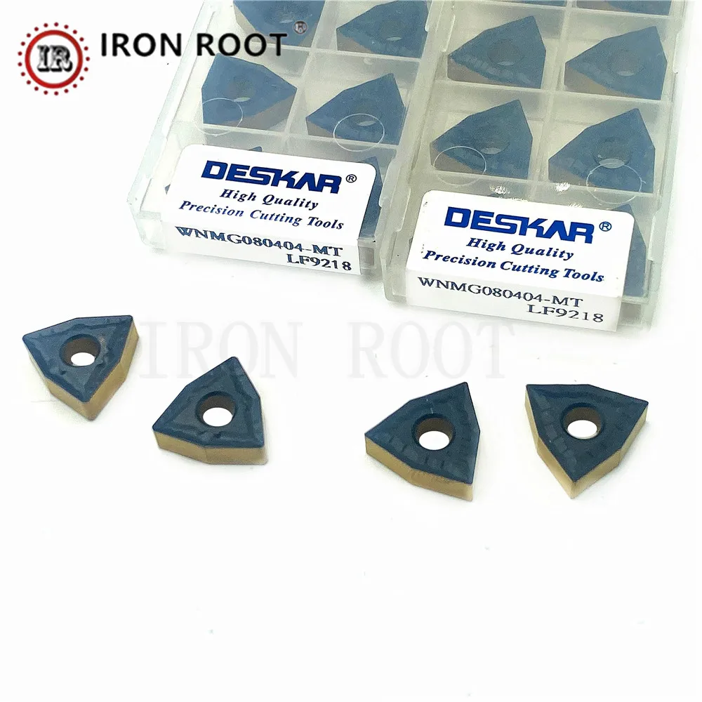 DESKAR WNMG060404,060408,080404,080408,080412,LF9218 Lathe Carbide Insert CNC Turning Tool Turning Insert For MWLNR/L