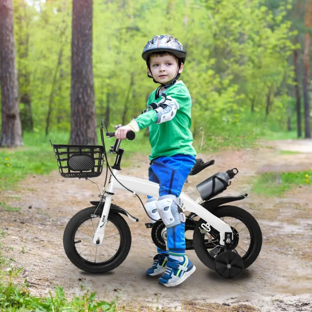 

Children Bicycle with Training Wheels, Basket 12 Inch Kids Bike Toddler Bike for 2-6 Years Old Toddlers Boys Girls