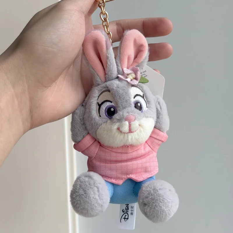 Disney Genuine Potdemiel Zootopia Judi Nick Anime Peripherals Plush Toy Bag Pendant Keychain Kawaii Girl Surprise Birthday Gifts