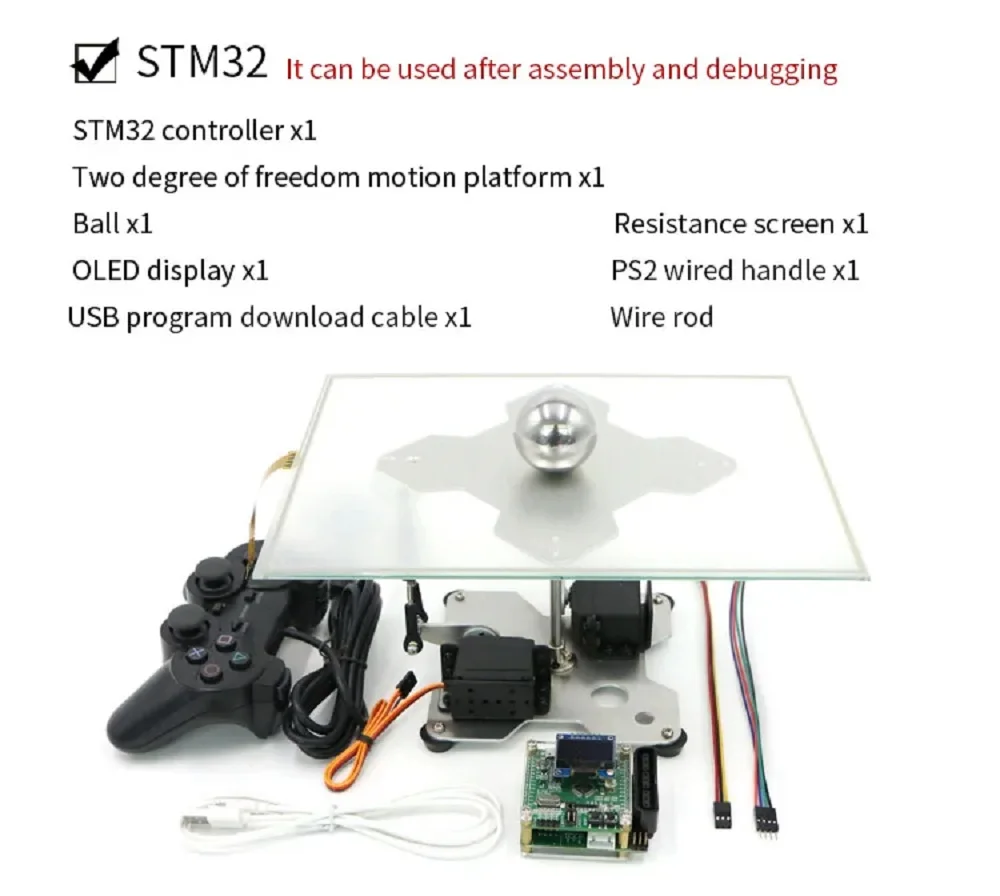 Arduino stm32 sistema de bola de rolamento de controle de críquete de código aberto bola de equilíbrio de placa de bola competição de robô pid