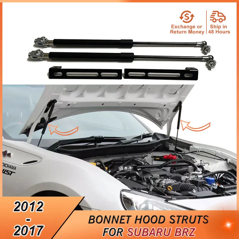 2012-2017 Bonnet Hood Support for Subaru Brz 2012 2013 2014 2015 2016 2017 Accessories Hood Damper Lift Supports Strut Bars