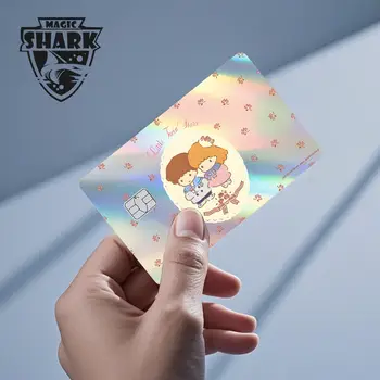 Horký výprodej Hello Kitty Kuromi holografický laserový lesklý film krycí fólie pro debetní kreditní kartu bankovní kartu 8 nejlepší prodej napájecí modul vinotéky pcb110729m1 - №4