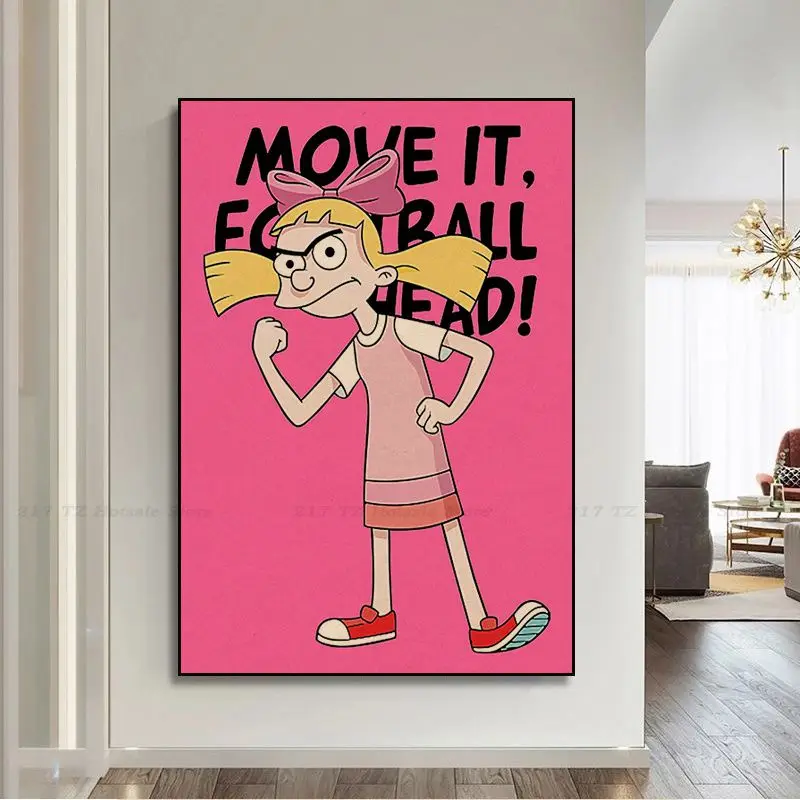 Hey Arnold DIY Poster Decoracion Painting Wall Art Kraft Paper Aesthetic Art Wall Painting