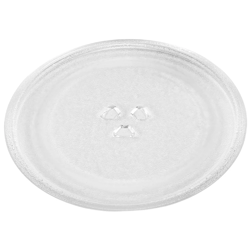 9.6 Inch Microwave Plate Spare Microwave Dish Durable Universal Microwave Turntable Glass Plates Round Replacement Plate