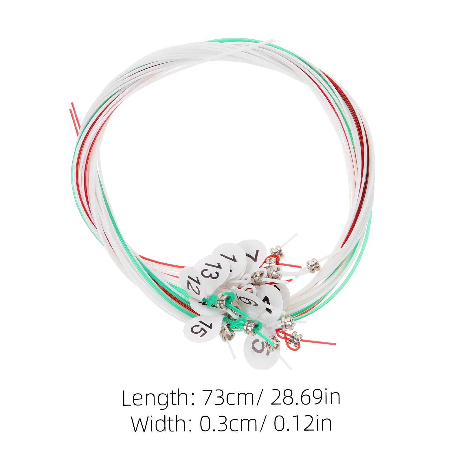 15 قطعة مجموعة سلاسل Lyre النايلون دائم استبدال النحاس Dudrable سلاسل عدة سلسلة لملحقات الآلات الأجزاء الموسيقية