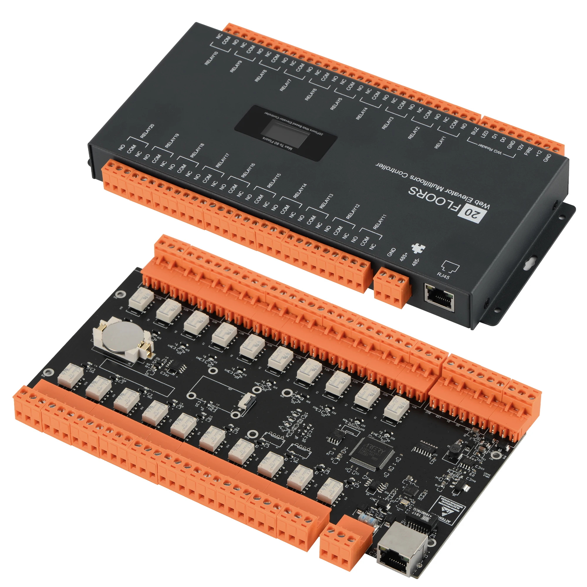 Placa controladora de acceso de ascensor de control de acceso de ascensor de software TCP/IP de 20-80 pisos