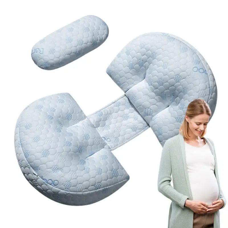 Almohada corporal para embarazadas, soporte para el vientre, cómoda almohada de maternidad ergonómica en forma de U, suministros para el embarazo de